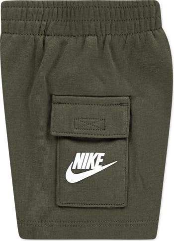 Logo Tee & Cargo Shorts 2-Piece Set