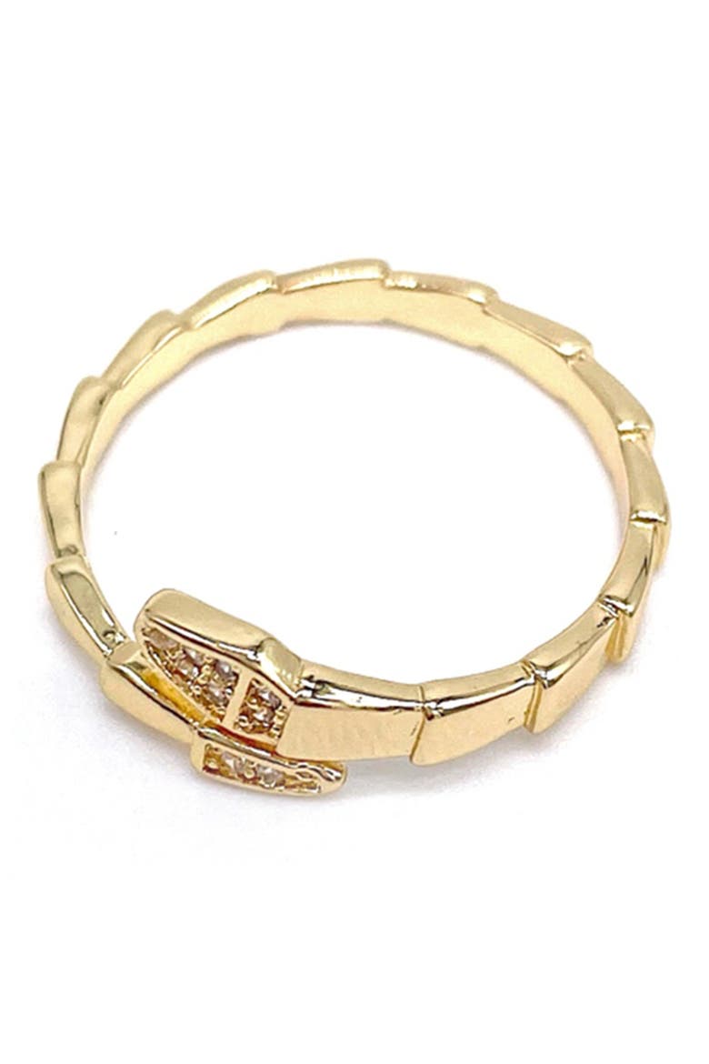 Open Adjustable Snake Ring, Alternate, color, YELLOW