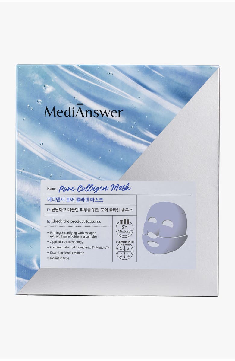 MediAnswer Pore Collagen Mask, Main, color, NO COLOR