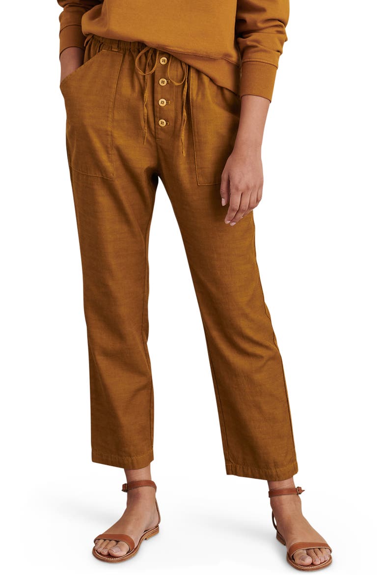 Ambrose Drawstring Pants, Main, color, GOLDEN KHAKI