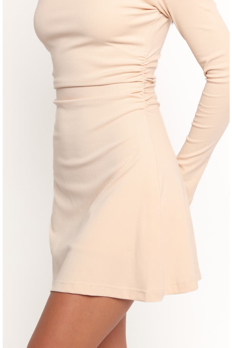 Pip Long Sleeve A-Line Minidress, Alternate, color, CREAM