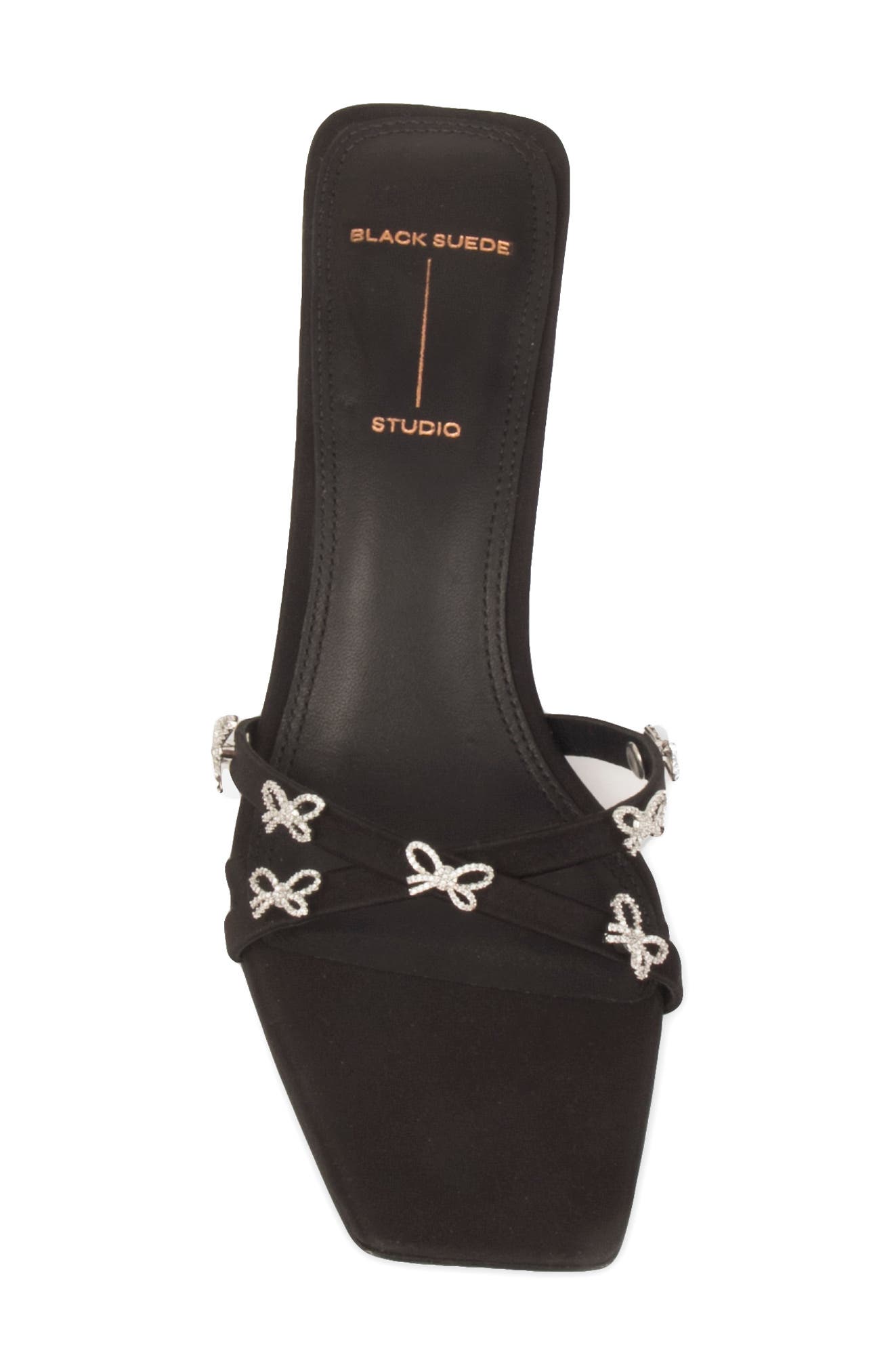 BLACK SUEDE STUDIO Ari Bow Sandal, Alternate, color, 