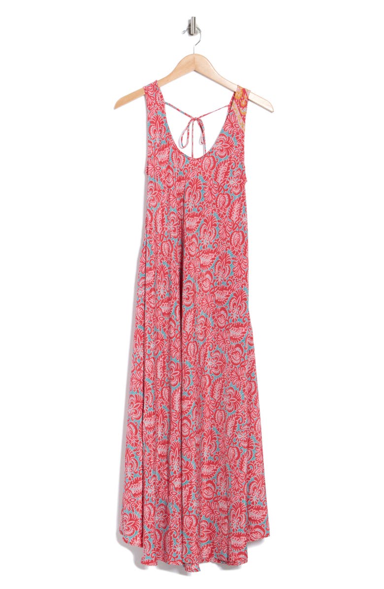 La Fiorentina Flowy Tank Dress, Main, color, Coral Pink