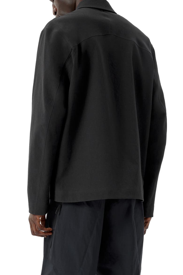 Mionn Water Repellent Soft Shell Overshirt, Main, color, BLACK