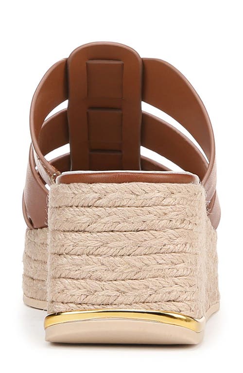 Franco Sarto Tevin Platform Wedge Sandal In Cognac