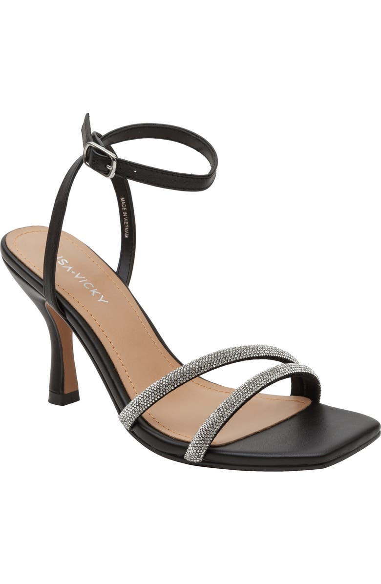 Lisa Vicky Gem Crystal Ankle Strap Sandal, Main, color,