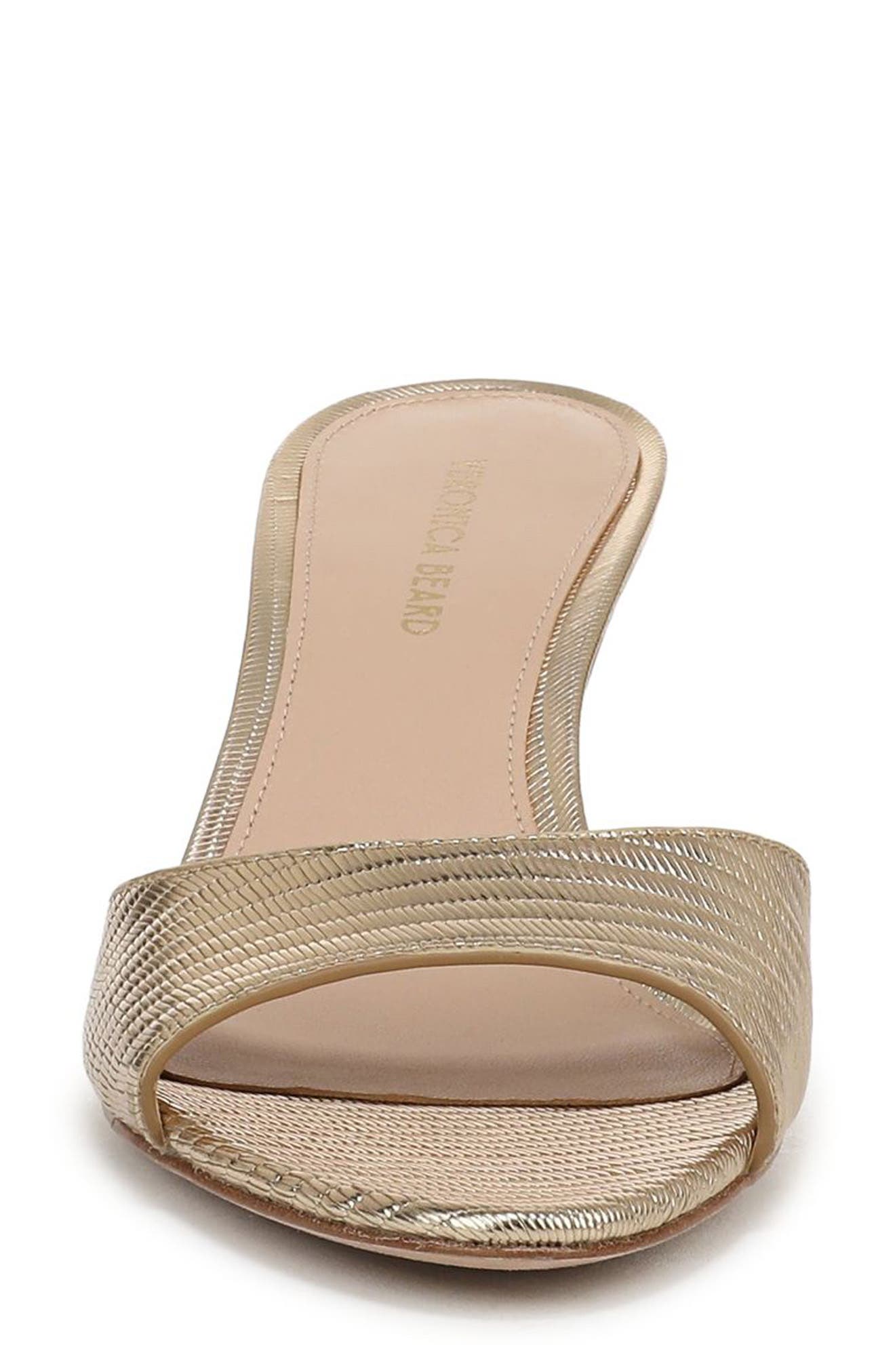 Tia Slide Sandal, Alternate, color, GOLD