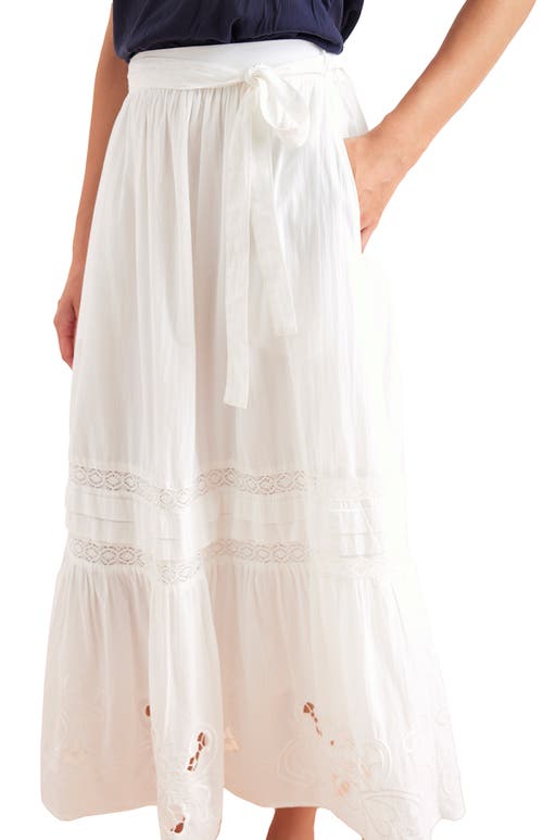 Paneros Clothing Stevie Lace Inset Embroidered Skirt