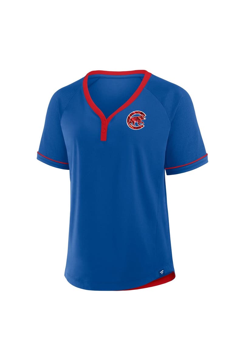 FANATICS Women's Fanatics Royal Chicago Cubs League Diva Star Raglan V-Neck T-Shirt, Alternate, color, Royal