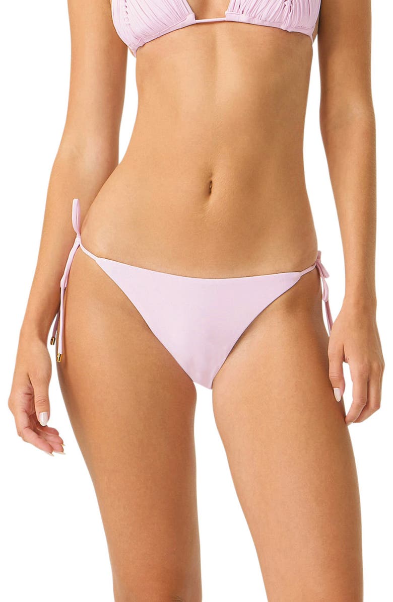 PQ SWIM Side Tie Teeny Bikini Bottoms, Main, color, Rose