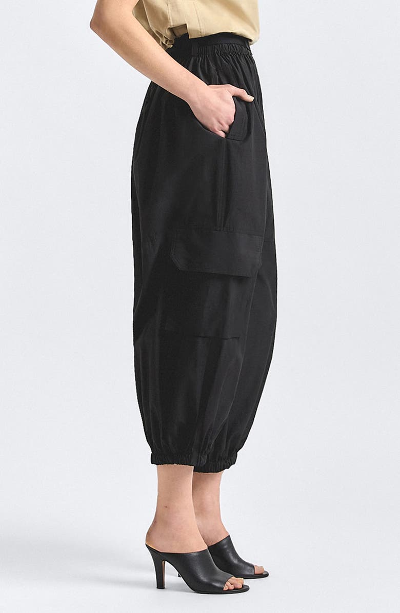 Derek Lam 10 Crosby Tamsin Crop Cargo Pants, Alternate, color, Black