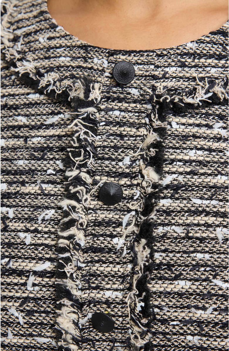 Santorelli Cass Midi Tweed Dress, Alternate, color, Sandstone