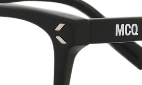 Alexander Mcqueen Mcqueen 51mm Square Optical Glasses In Black Black Transparent