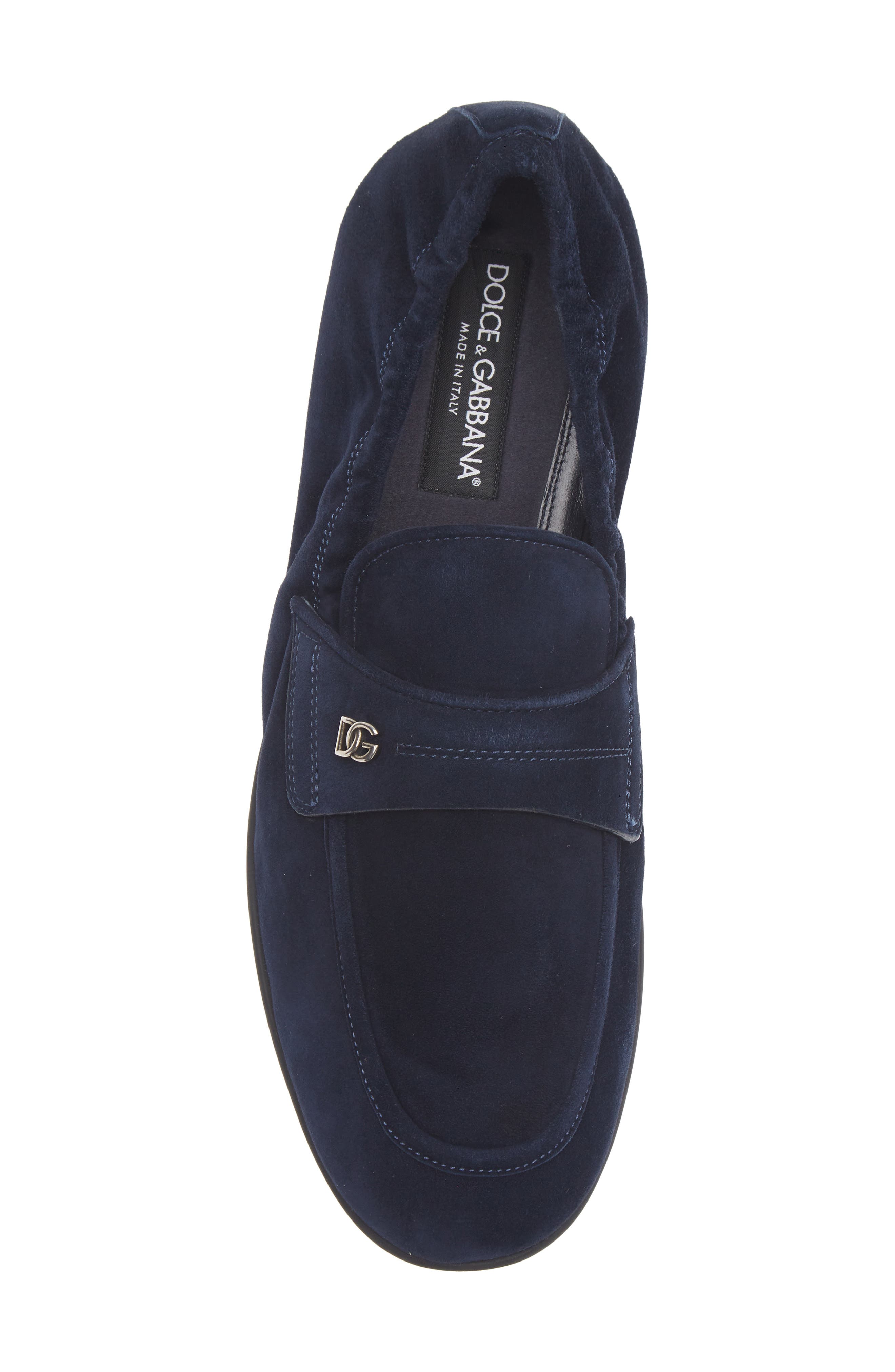 Suede Loafer, Alternate, color, TONO BLU