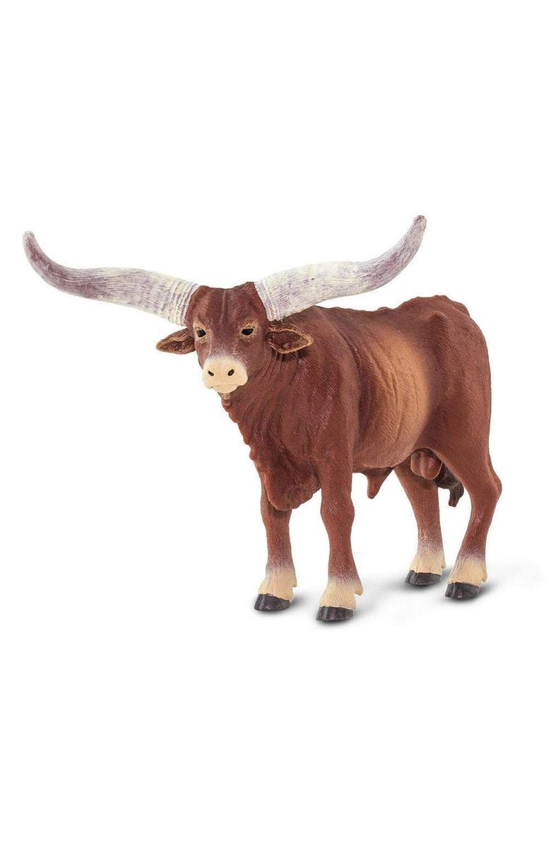 Safari Ltd. Watusi Bull Kids Toy Figure, Main, color, NO COLOR