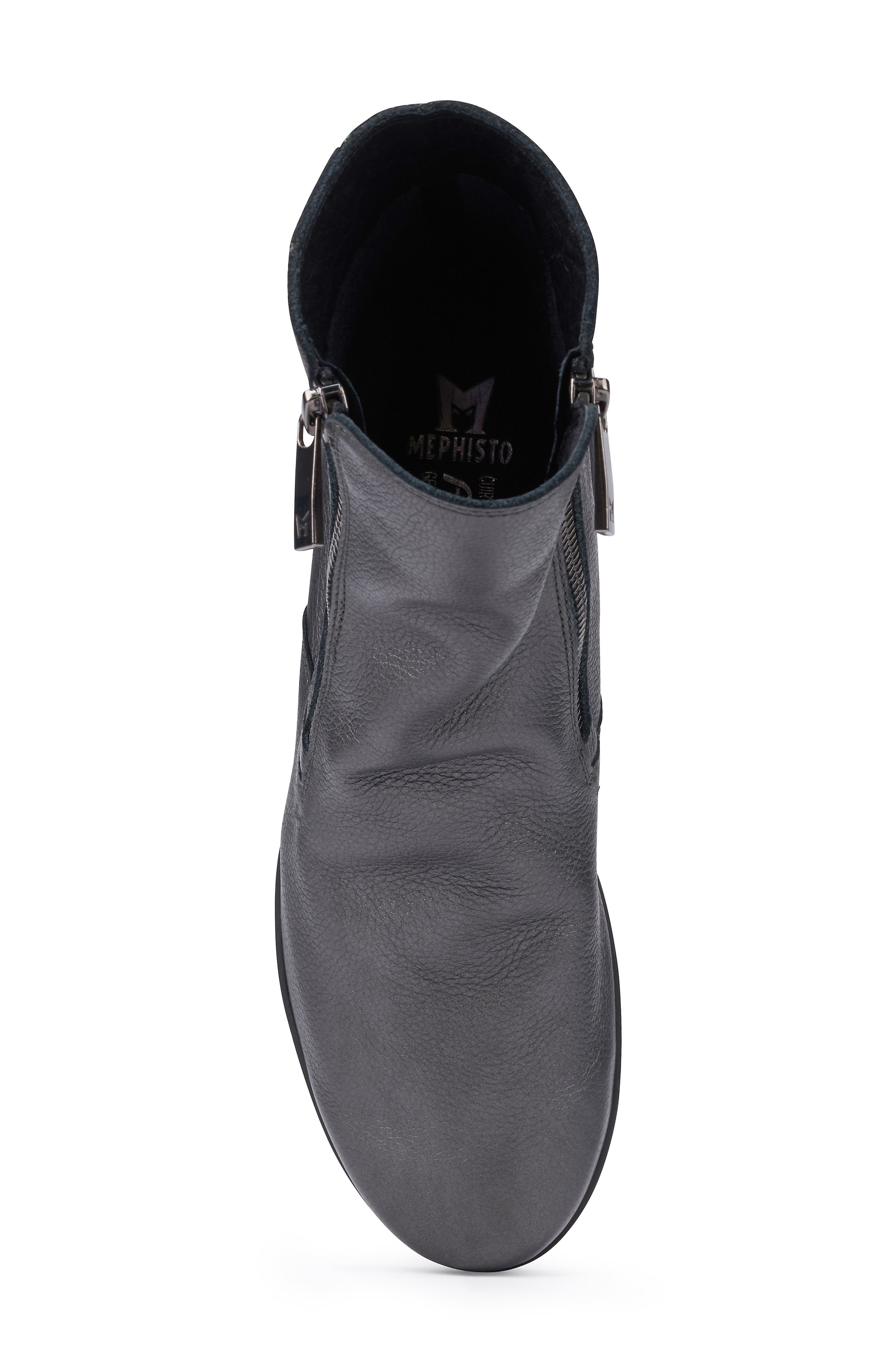 Nessia Bootie, Alternate, color, GRAPHITE LEATHER