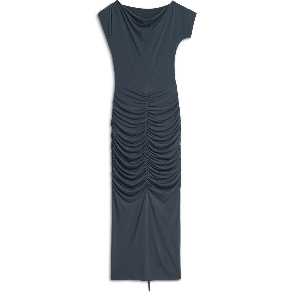NOCTURNE NOCTURNE DRAPED PLEATED MAXI DRESS