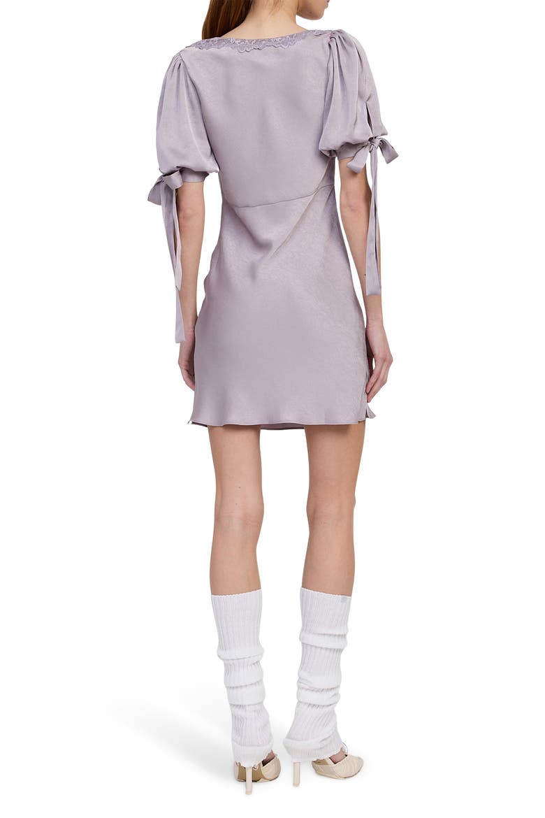 Aracella Puff Sleeve Minidress, Alternate, color, LAVENDER
