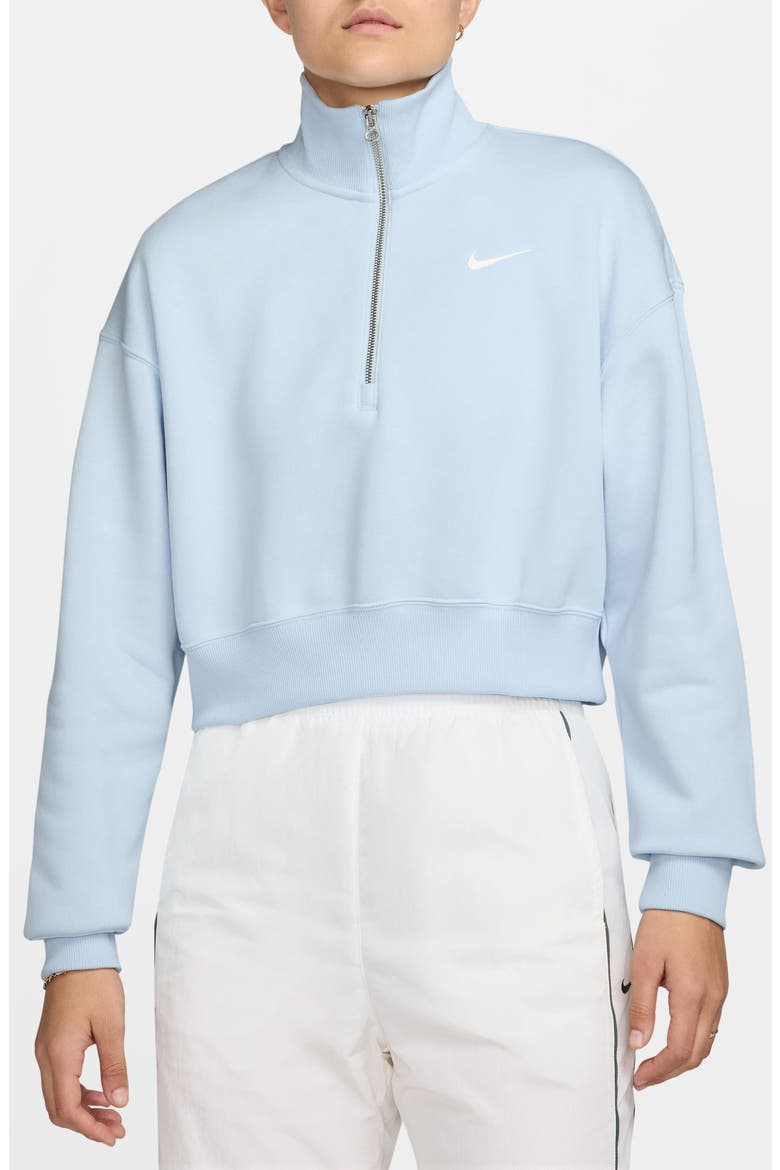 Sportswear Phoenix Fleece Crop Sweatshirt, Main, color, BLUE TINT/ SAIL