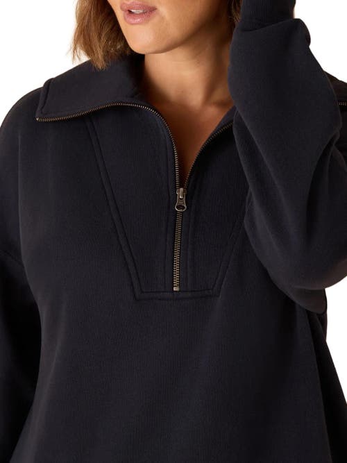 Live Unlimited Half Zip Sweatshirt In Blue