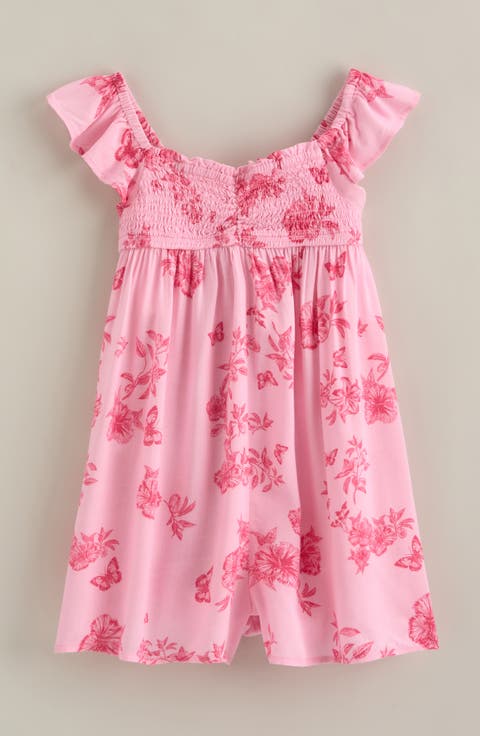 Kids' Flutter Sleeve Romper (Big Kid)
