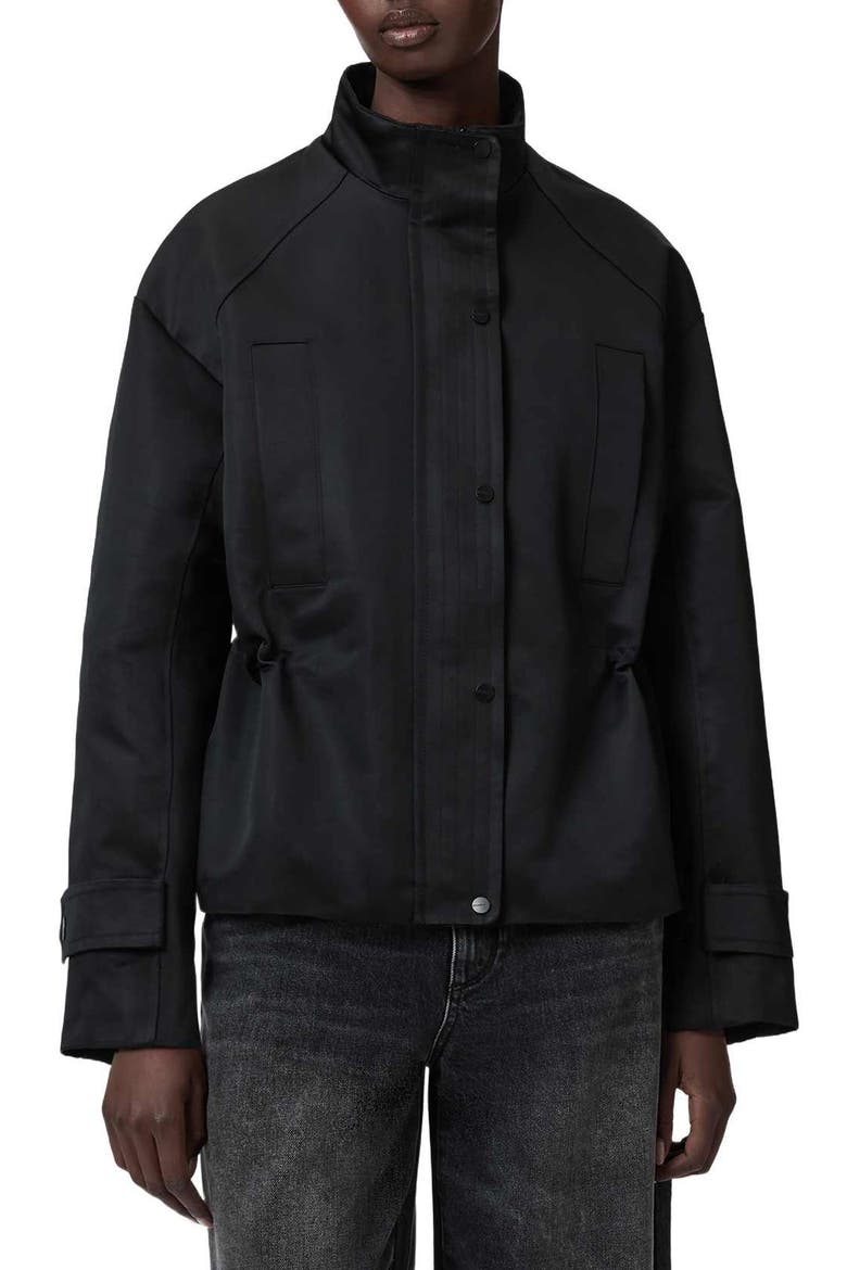 Oversize Luellah Jacket, Main, color, BLACK