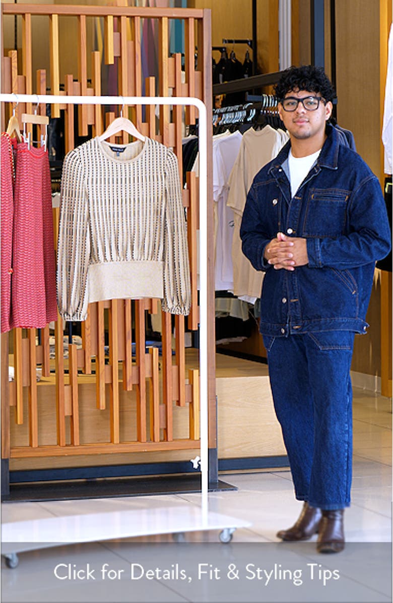 x Tanya Foster Linear Metallic Knit Top, sales video thumbnail