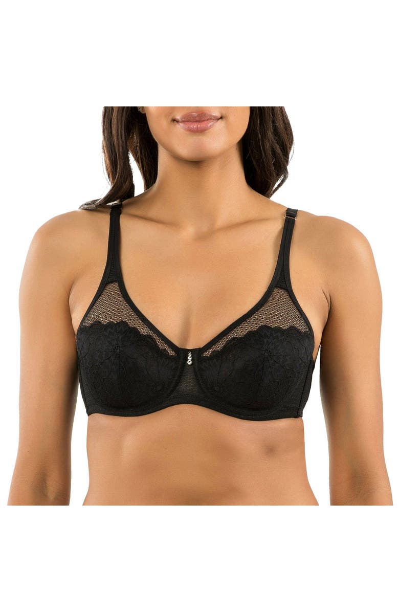 Parfait Luxlacy Full Coverage Unlined Wire Bra, Main, color, Black