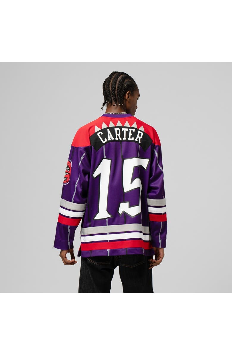 Mitchell & Ness Unisex Mitchell & Ness Vince Carter Purple Toronto Raptors Maxxed Out Fashion Hockey Jersey, Alternate, color, Purple