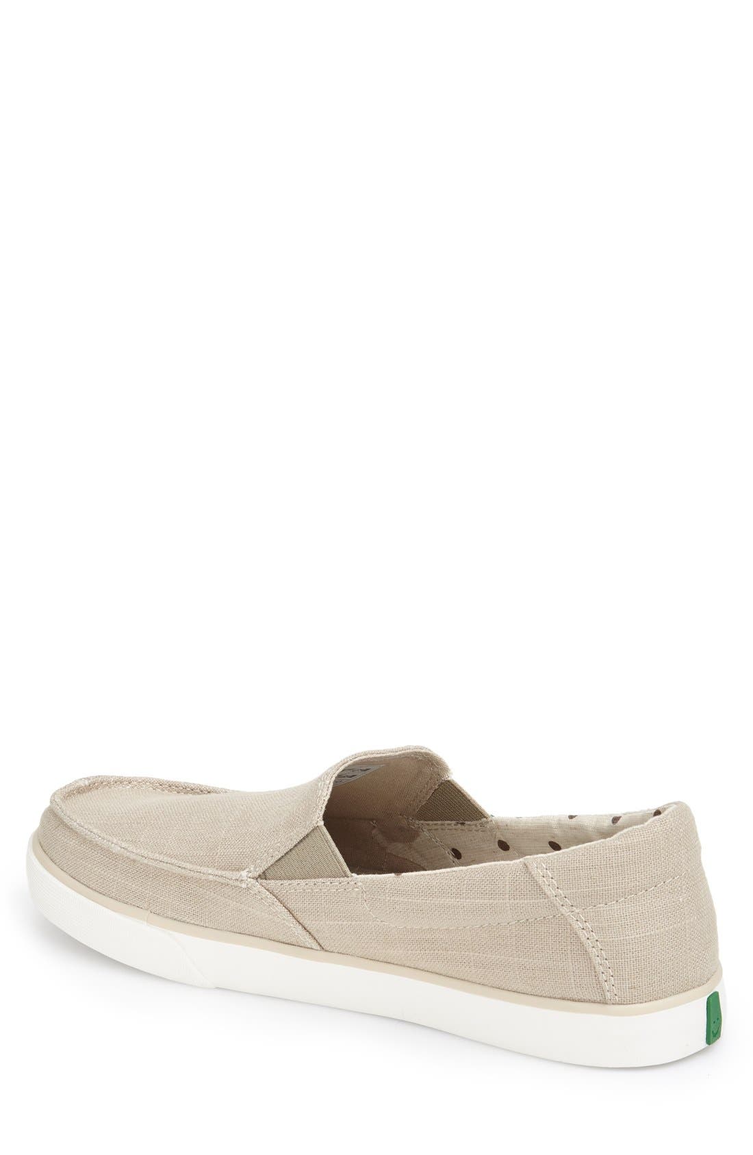 Sanuk 'Sideline' Linen Slip-On, Alternate, color, 