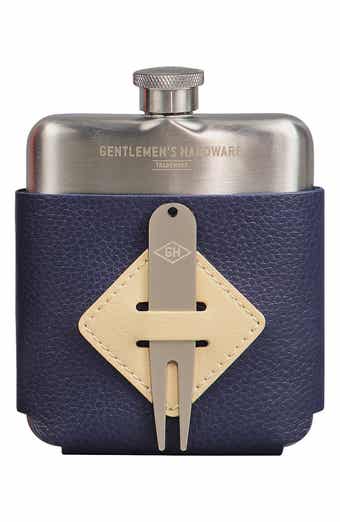 Golfer's Hip Flask & Divot Tool Set
