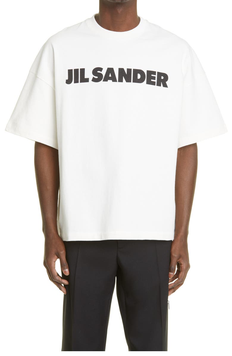 Jil Sander Men's Brand Graphic Tee, Main, color,