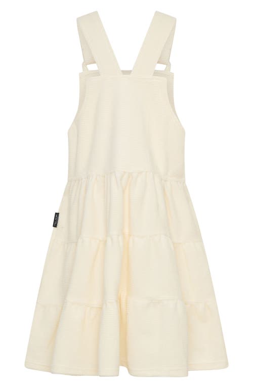 Tiny Tribe Kids' Corduroy Overall Dress In Yellow