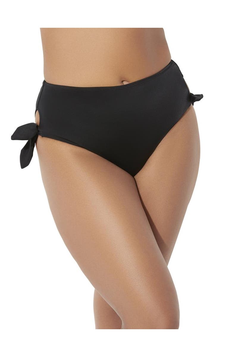 Swimsuits for All Bow High Waist Brief, Main, color, Black