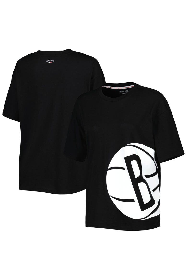 Women's Tommy Jeans Black Brooklyn Nets Bianca T-Shirt, Main, color, Black