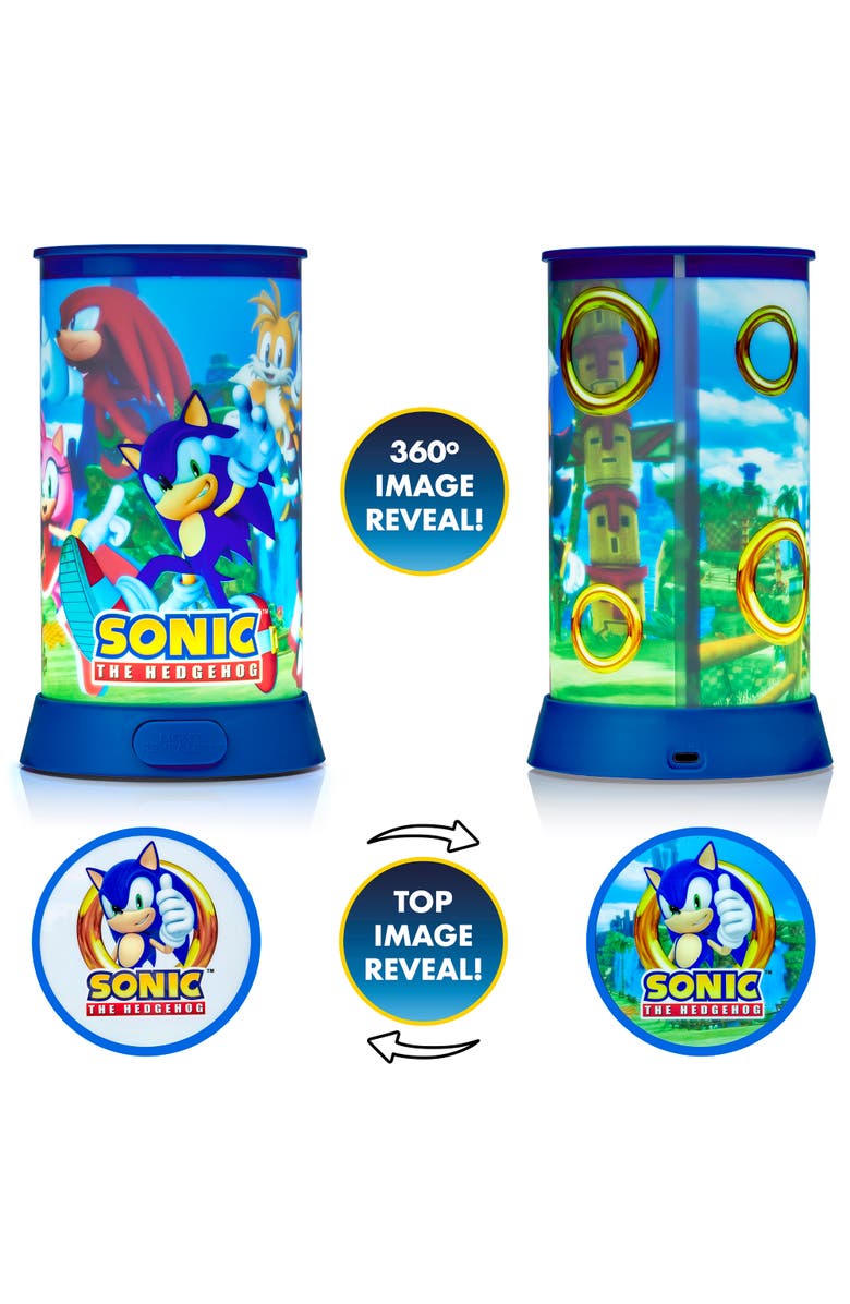 Wow Stuff! Light Revealers Lamp Sonic The Hedgehog 7.5 Inch Night Light, Alternate, color, Multicolored