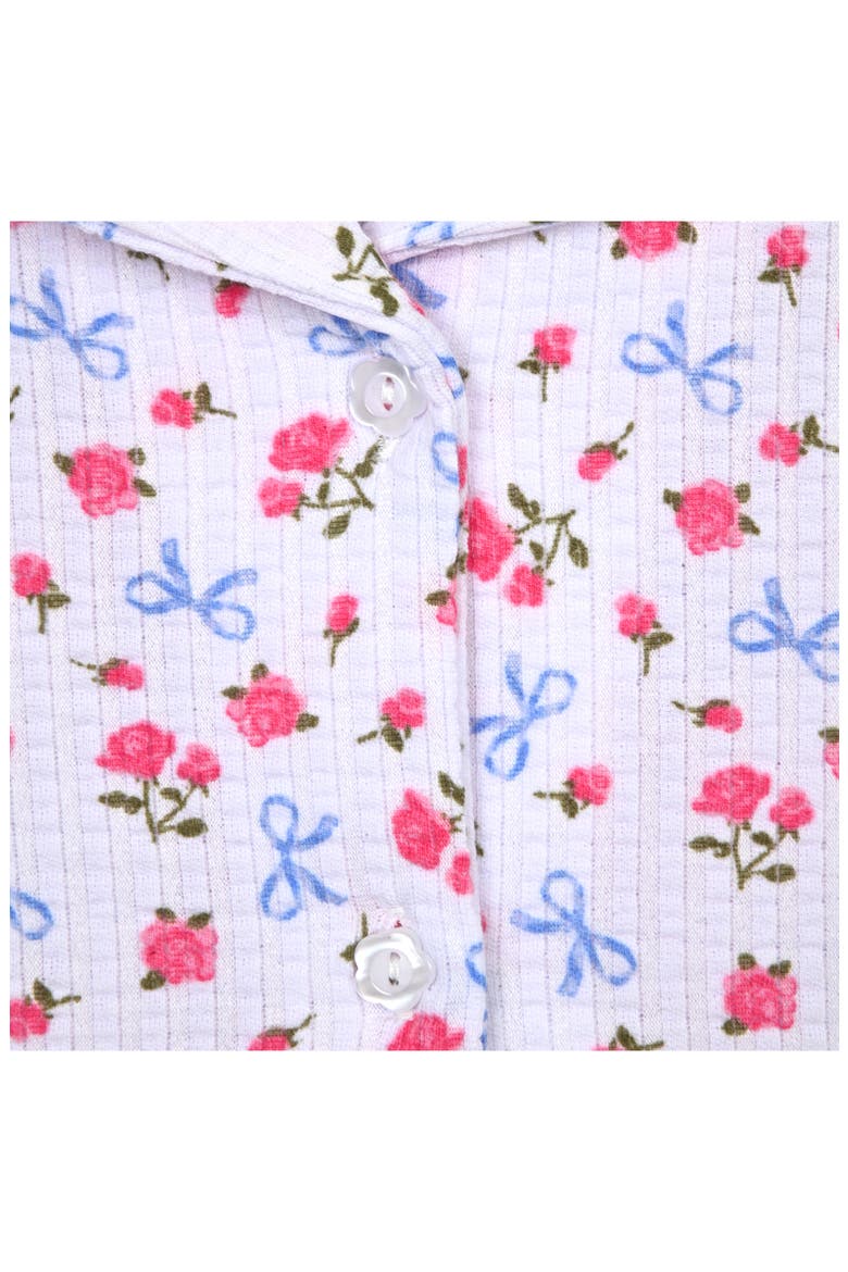 Kids' Two-Piece Short Pajamas & Scrunchie Set, Alternate, color, BLUE