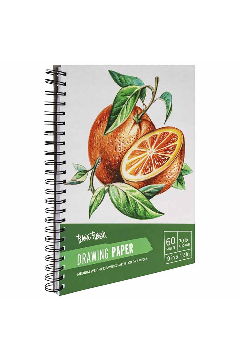 Drawing Paper Pad Spiralbound 60 Sheets 9X12" 70 Lb, Alternate, color, Multicolored