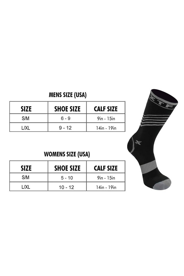 Assorted 6-Pack Stripe Compression Crew Socks, Alternate, color, ASSORTED