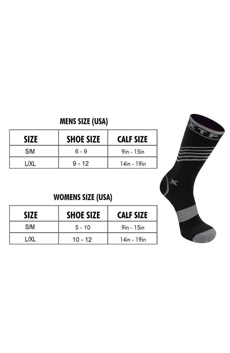 EXTREME FIT Assorted 6-Pack Stripe Compression Crew Socks, Alternate, color, Assorted