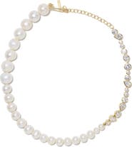 COMPLETEDWORKS Freshwater Pearl & Cubic Zirconia Necklace