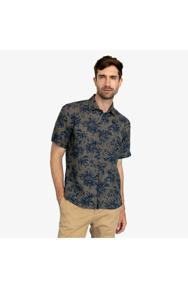 Vustra Printed Linen Shirt, Main, color, 