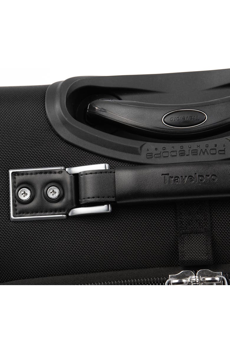 TRAVELPRO Platinum Elite Softside Expandable Carry-On 22-Inch 2 Wheel Upright Luggage, Alternate, color, Shadow Black