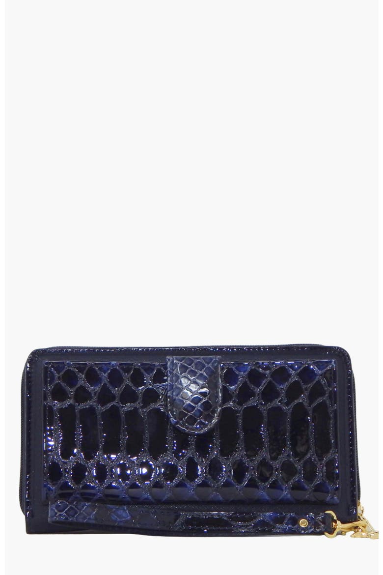 Grace Wristlet Wallet 213, Alternate, color, Navy / Beige