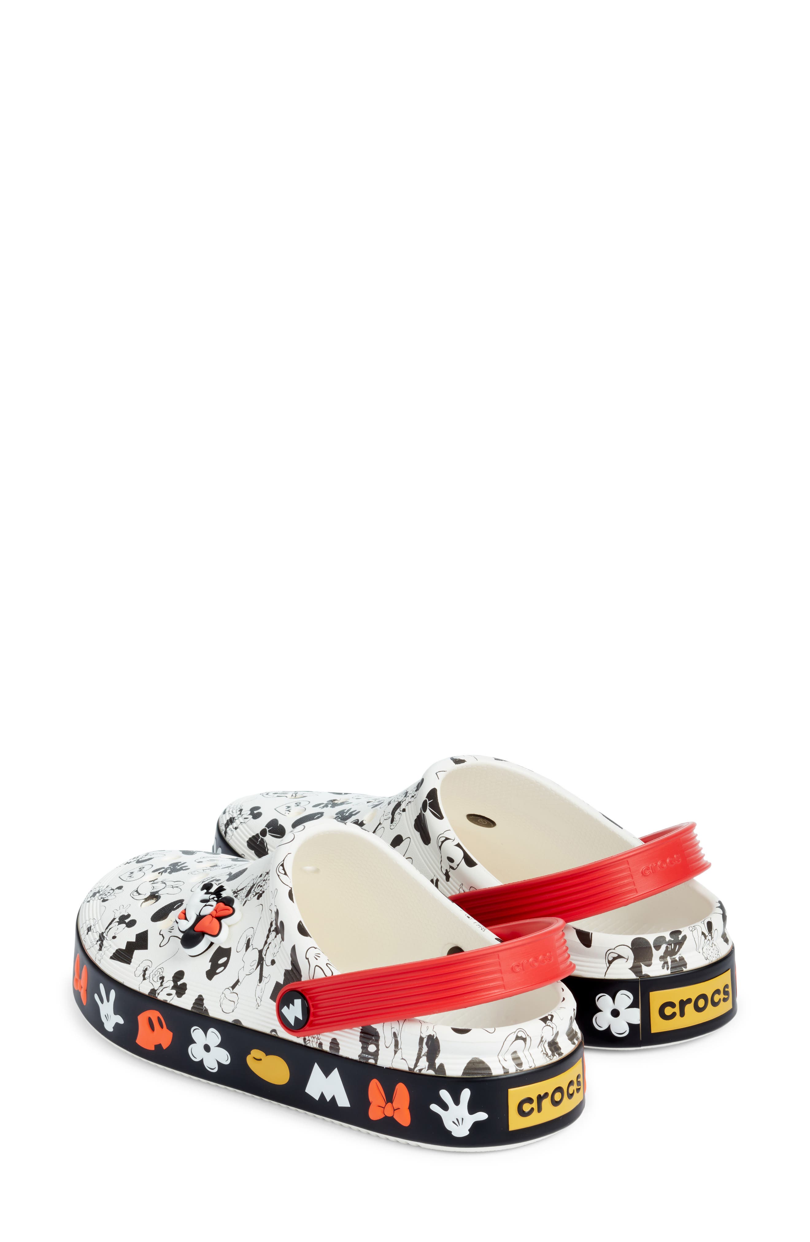 CROCS x Disney Gender Inclusive Mickey & Minnie Mouse Off Court Clog, Alternate, color, 