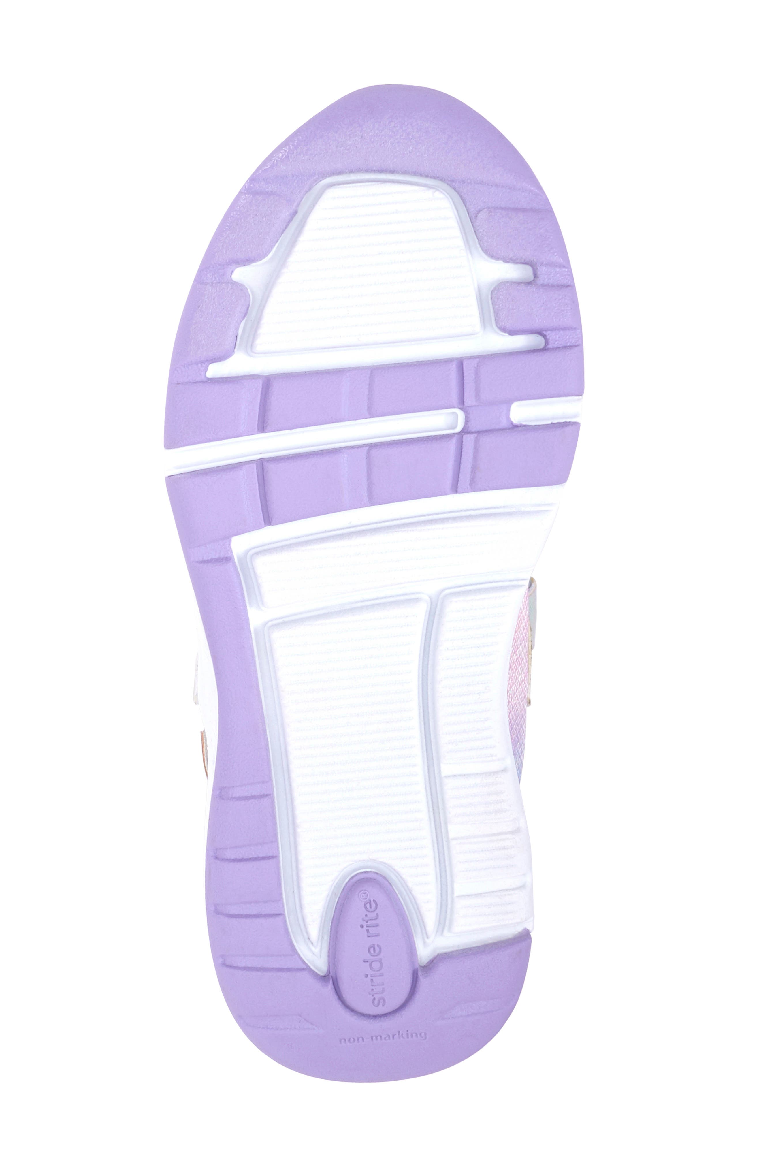 Stride Rite Lighted Glimmer Sneaker, Alternate, color, Iridescent