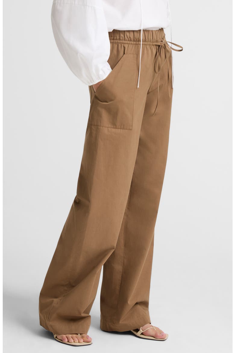 Cotton Drawstring Pants, Alternate, color, ALMONDINE