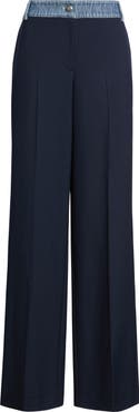 KOBI HALPERIN Poe Denim Contrast Pants