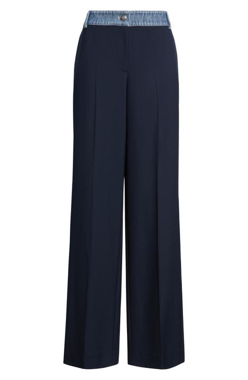 Kobi Halperin Jillian Denim Contrast Pants In Blue