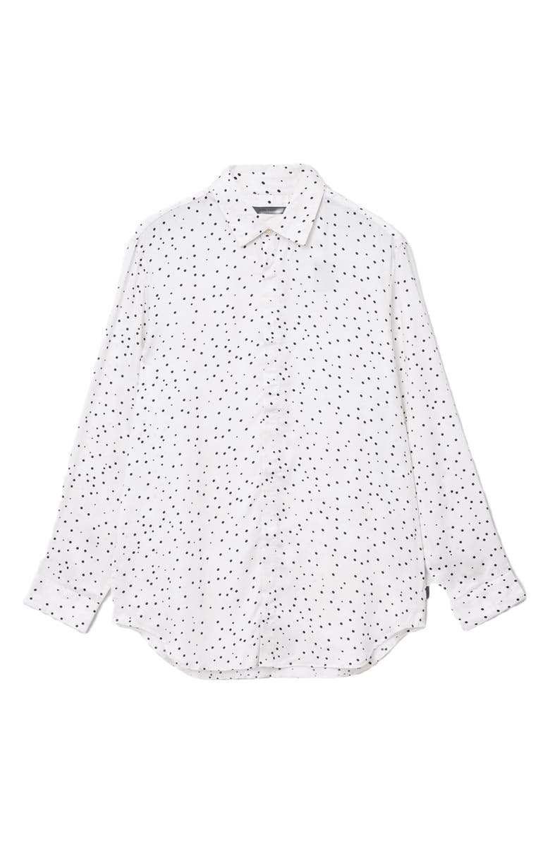 John Varvatos Rodney Hidden Placket Button-Up Shirt, Alternate, color, White